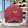 Rainbow Tie Dye Turtle Baseball Cap Washed Denim Adjustable Casual Outdoor Sun Hat