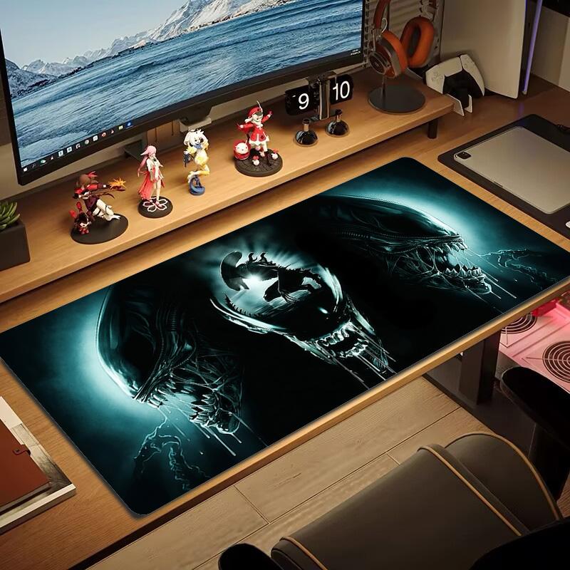 Alien Hunter Lace Solid Color Mouse Pad Large Gaming Table Cushion Non-slip Laptop Tablet Big Mousepad XXL Mat Mini PC Playmat With Lock edge