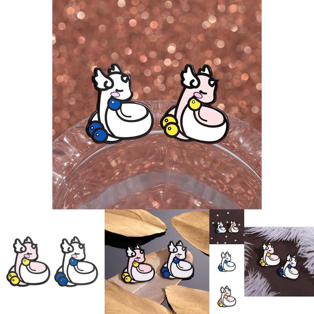 Adorable Cartoon Unicorn Enamel Brooch Pin Cute Magical Creature Badge Accessory