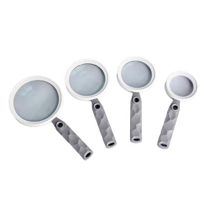 Portable Handheld Magnifier Anti Slip Ergonomic Grip Magnifying Glass High Magnification for Seniors Reading Inspections