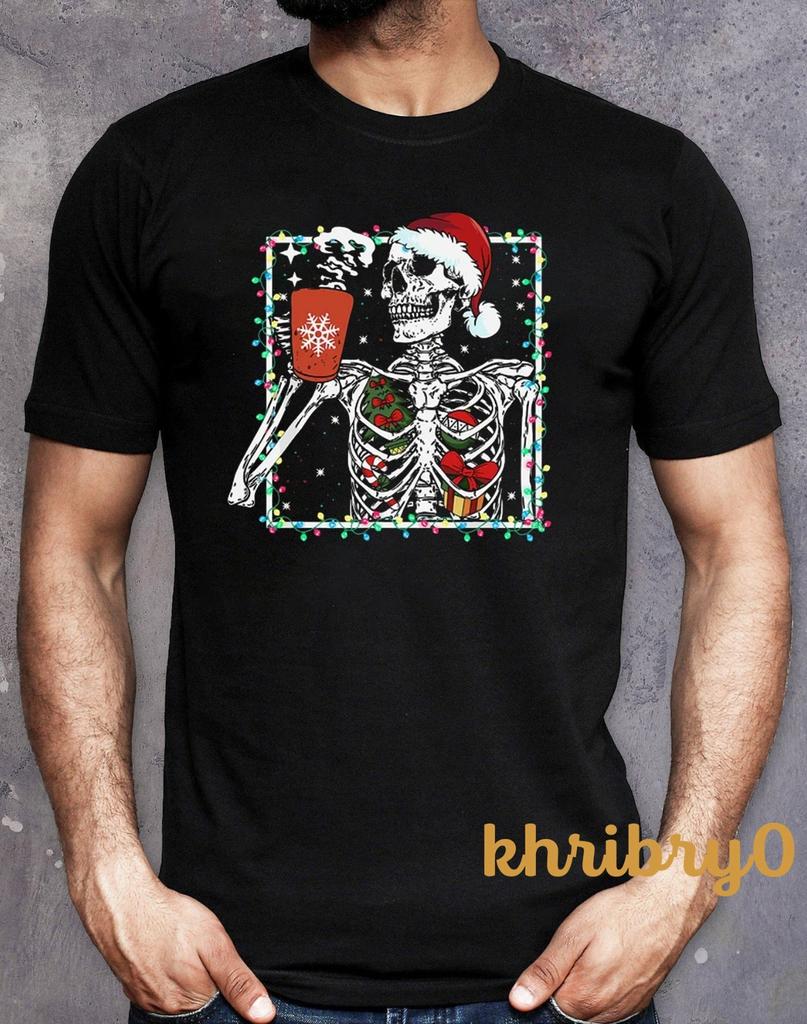 Christmas Skeleton Coffee T-Shirt