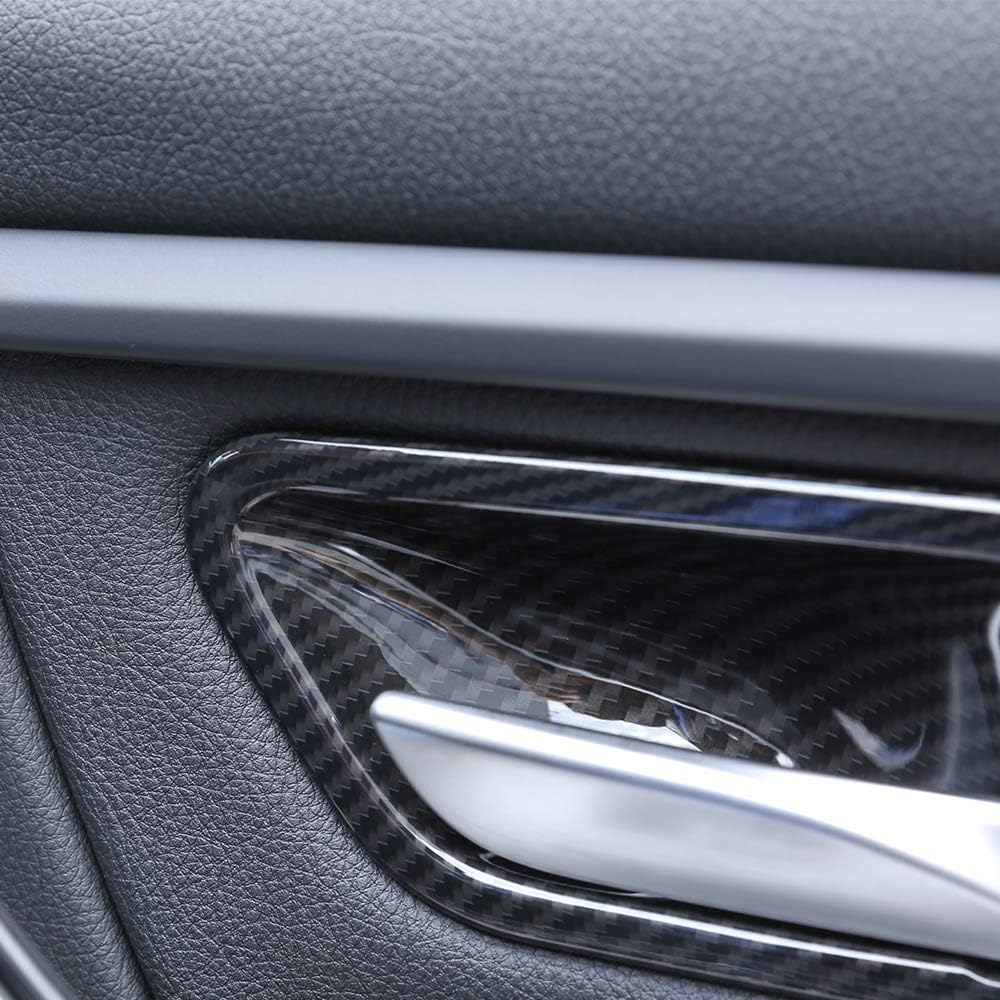 Carbon Fiber ABS Plastic Interior Door Handle Bowl Cover Trim For BMW 3 4 Series f30 f32 f35 316i 318i 320li 2013-2018