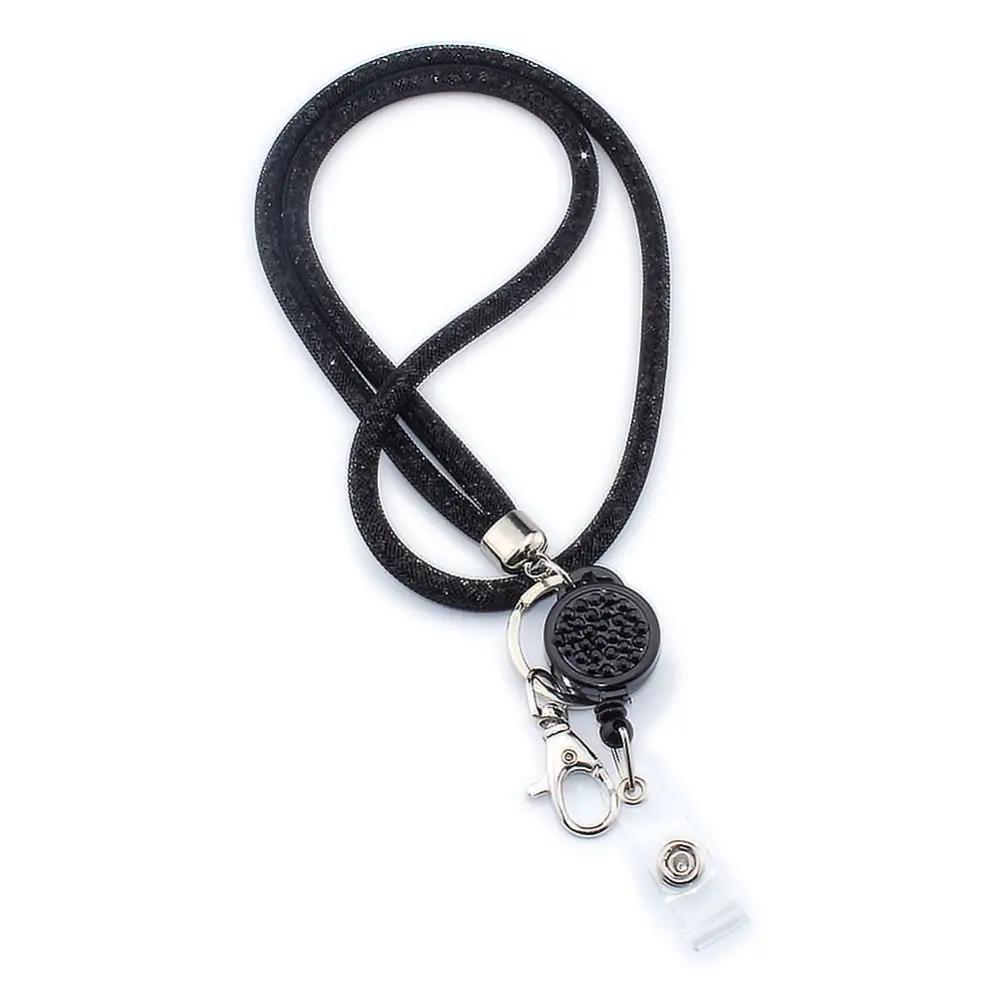 

3 in 1 Portable Women Multi Color For Keys Id Card Retractable Lanyard Lanyard Keyring Phone Strap Key Strap Badge Holder чёрный