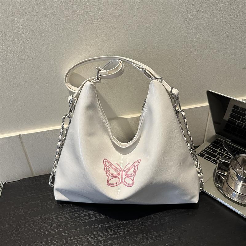 Letní oblíbená stříbrná taška dámská nová trendy módní řetízkový batoh multifunkční taška přes jedno rameno