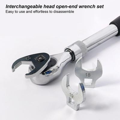 Auto Wrench Set 9 Pieces Car Tool Set Oil Pipe Spanner Tools For Automotive Motorcycle Truck Trailer Repair Work Household