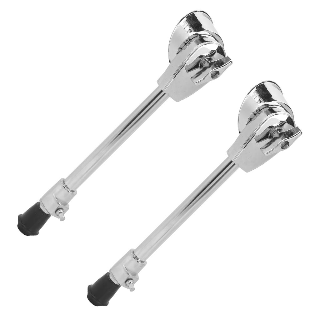 Pair Bass Drum Leg with Fixed Bracket Anti‑Rust Stable for Percussion Instrument