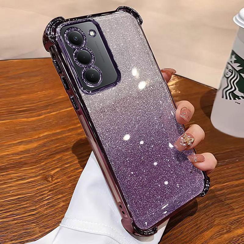 

Чехол для REDMI15 Роскошная блестящая крышка для Xiaomi Redmi 15 4G Note 15 pro plus Прозрачные мягкие силиконовые противоударные чехлы для телефона Redmi15 Подарок Note15 pro plus лавандовый