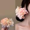 Pink Flower Hair Claw Fairy Hair Clip Large Hairpin For Women Girls Sweet Versatile Hair Clip Fashion Hair Accessories Gifts