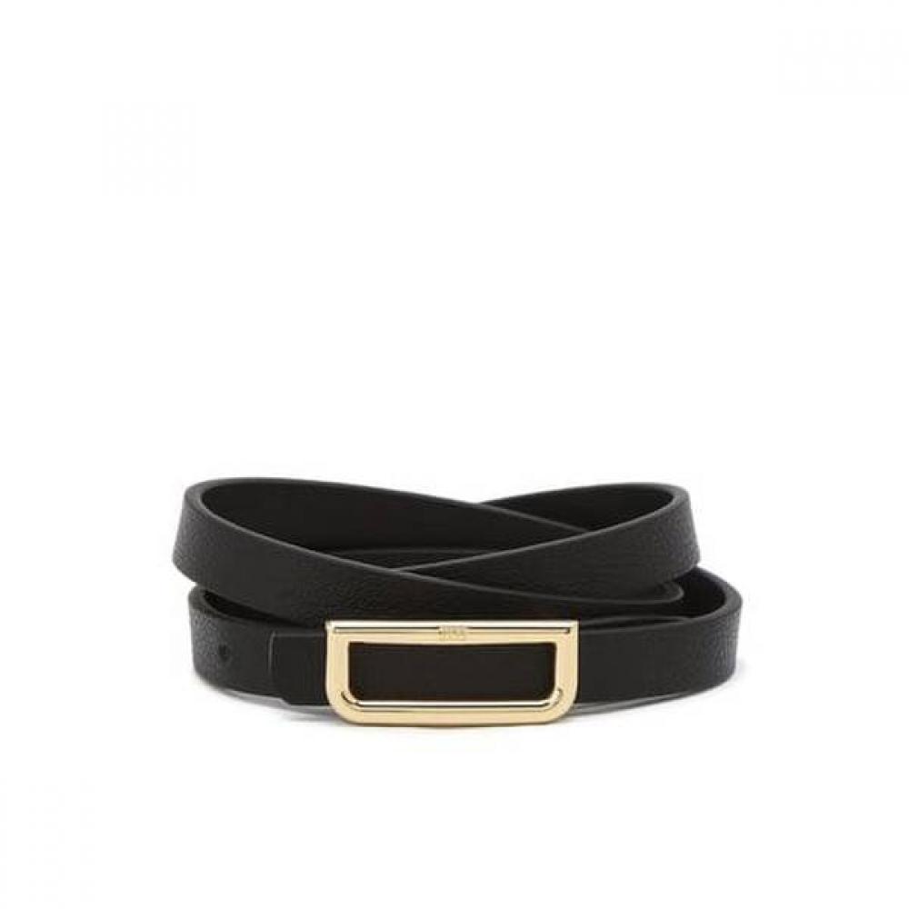 Daks Black GolD D Buckle Leather Women S Belt