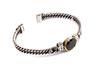 Bebello [Bs-304] 925 Silver Onyx Bangle Bracelet