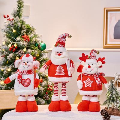 Christmas Doll Ornament Santa Claus Snowman Elk Decoration Festive Tree Decor Christmas Party Supplies