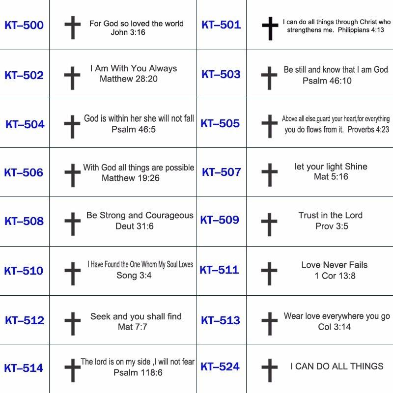 Vnox Cross Bible Verse Quotes Bracelets for Men Soft Silicone Bangle Comfort Wear Male Jesus Christ Faith Prayer Pulseira