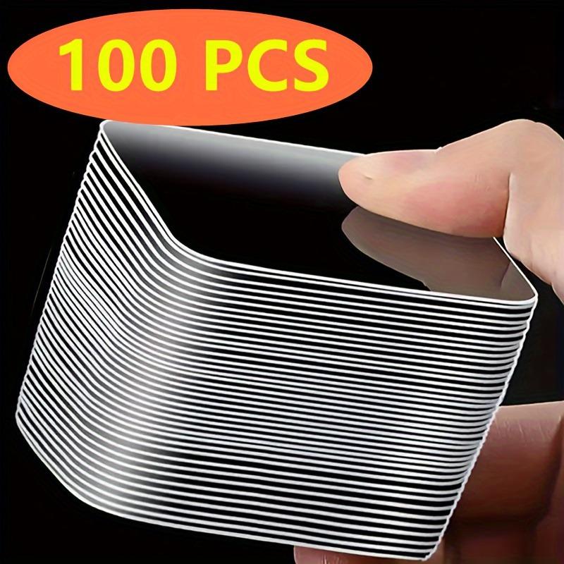 

100pcs Ultra-Strong Double-Sided Tape – Waterproof & Reusable for Plastic, Wood, Glass, Metal – PVC for Office & Home