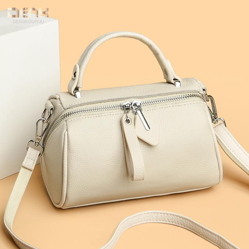 Genuine Leather Single-shoulder Bag Fashionable Ladies' Bag Large Capacity Crossbody Pillow Women's Bag Cowhide Handbag