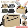 Camping Insulated Lunch Bag with Temperature Display Waterproof Thermal Food Container Shoulder Strap Thickened Lunch Box