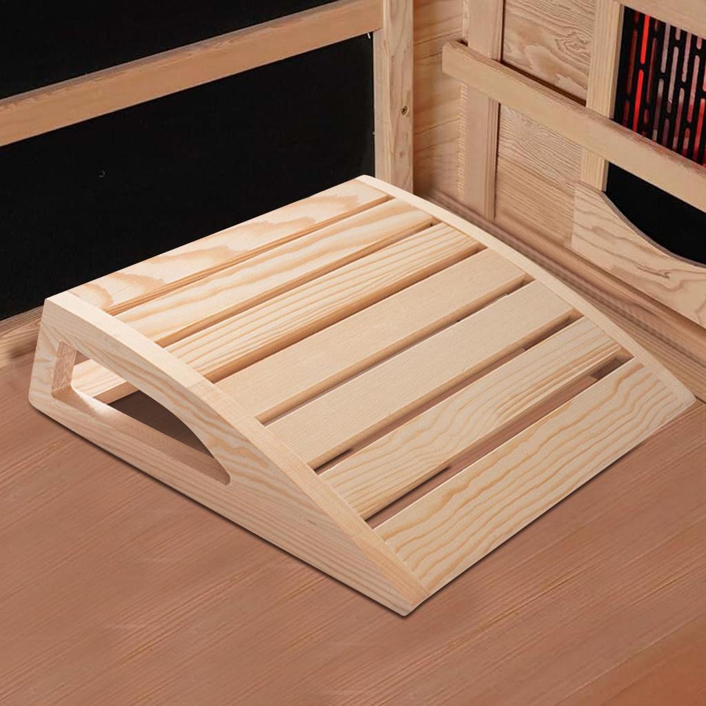 Sauna Kopfstütze Holzkissen Sauna Rückenrolle Ergonomisches Design Handgefertigt Nackenstützkissen Sauna Zubehör