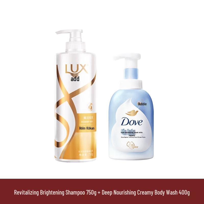 Lux Revitalizing Shampoo & Deep Nourishing Shower Mousse Set