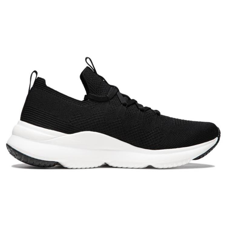 Li Ning Yunshu Cushioning Slip Resistant Abrasion Resistant Low top Casual Shoes Women's Black White AGLU170-3