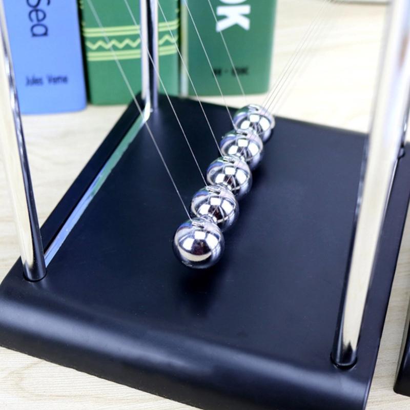 5 Große Kugeln Newton-Wiege Balancekugeln Schreibtischspielzeug Bürodekorationen Für Physikunterricht und Stressabbau