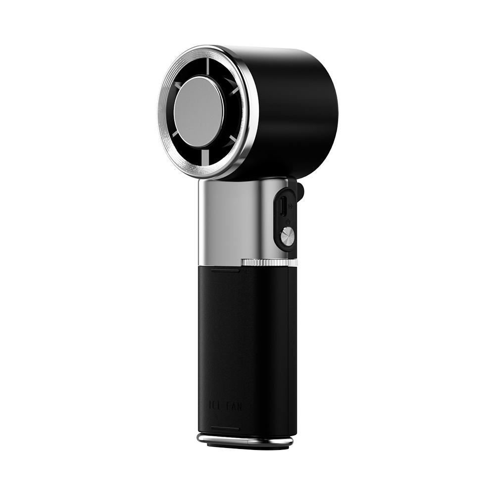 

Type C Rechargeable Fan 6000mAh Portable Electric High-speed Fan Cooling Ventilador Fans with Retractable Charge Cable for Phone чёрный