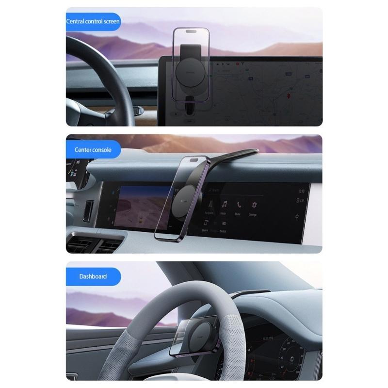 Flexible Bendable Car Phone Holder 360 Degree Rotation Dashboards Mount Secure Suction Base for Mobile Phones Use