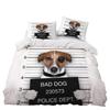 Dream NS Dog Cat Bedding Set Home Textiles Duvet Cover Set Bedclothes 2/3PCS Bedding Set Twin Single Boys Adult New Year Gift