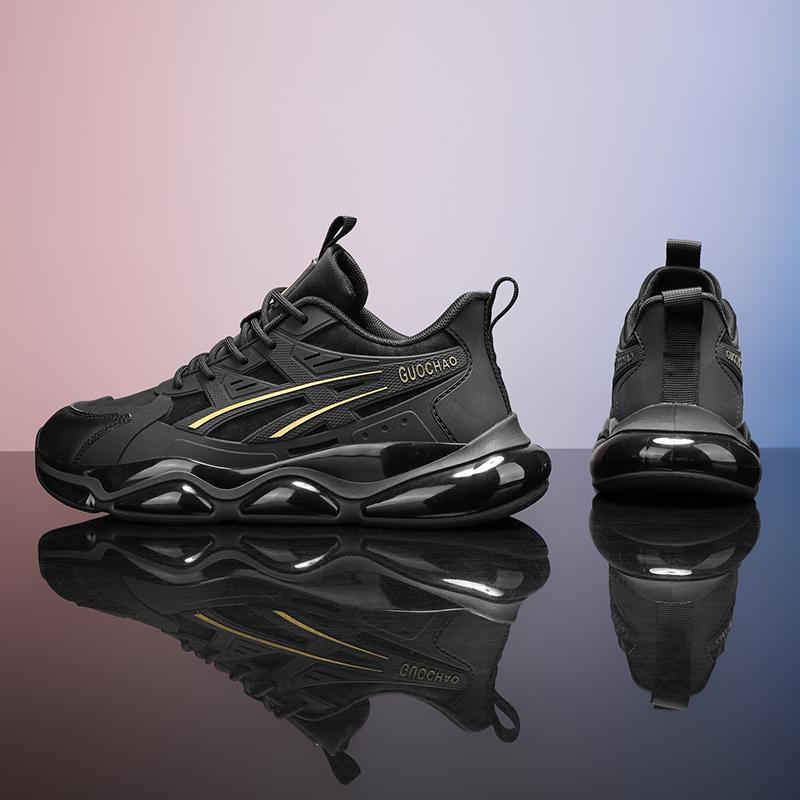 Men's Luminous Lightweight Breathable Casual Sports Shoes Soft Sole Four Seasons Comfortable Outdoor Running Shoes Male Sneakers