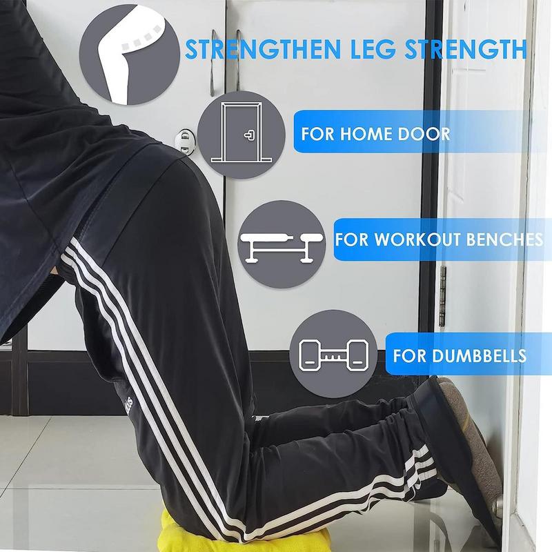 Nordics Hamstring Curl Strap With Neoprene Pad Sit-ups Workout Leg Exercise Assisted Strap Belt Home Gym Fitness Equipment