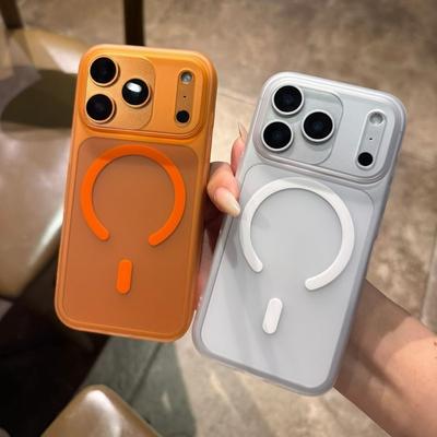 Matte durchscheinende magnetische Handyhülle für Magsafe für iPhone Air 17 16 15 14 13 12 11 Pro Max Ultra dünne PC-Schutzhülle