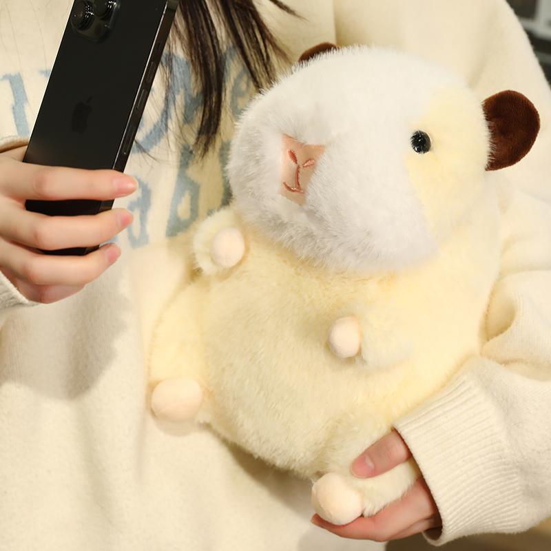 Kawaii Stuffed Animal Hamster Plush Toy Cute Chubby Plushies Guinea Pig Soft Doll Lifelike Mouse Procellus Plush Pillow Gift