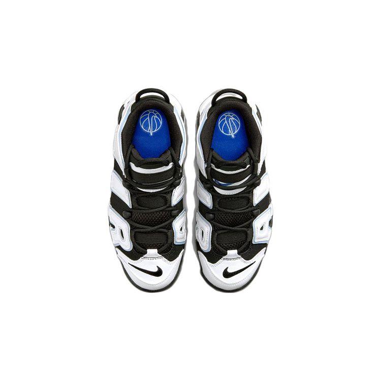 Nike Air More Uptempo GS Black Cobalt Bliss Kids Sneakers White Multi-Color DQ6200-001