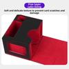 New PU Leather Trading Card Deck Box Collectible Game Holds 120+ Sleeved Cards Cards Case Durable Card Carrying Organiser Gift