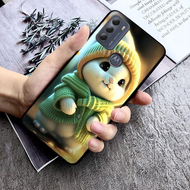Phone Case For Moto G86 G85 G75 G15 G05 G56 G72 G53 G54 G84 G60 G31 G32 G24 G 5G G Play Rabbit Bunny Animal