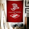 Spartak Moscow Fire Wall Hanging Printed Fabric Blanket Decorative Tapestries for Bedroom Living Room Home Decor