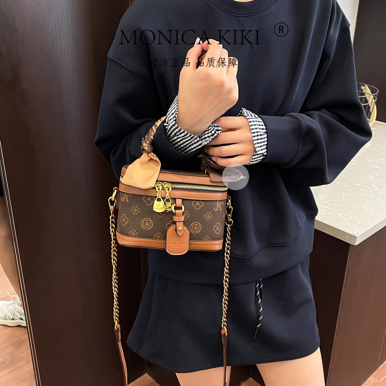 Monica Qiqi Премиальная женская сумка Laohua 2025 Новая сумка-коробка Супер универсальная наплечная сумка-тоут