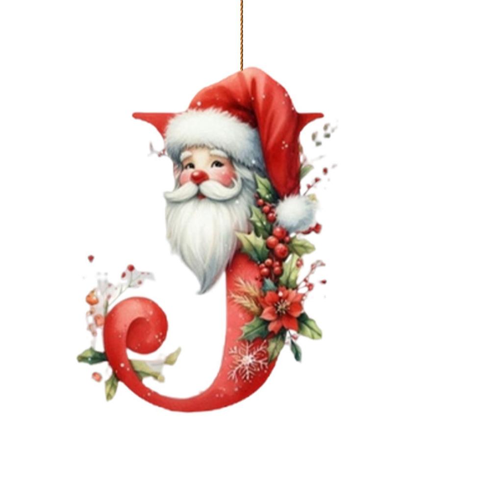 Christmas Acrylic Letter Ornament New Design 2D Plane Car Hanging Tree Decor Holiday Festive Home Decor Unique Xmas Decor Gift