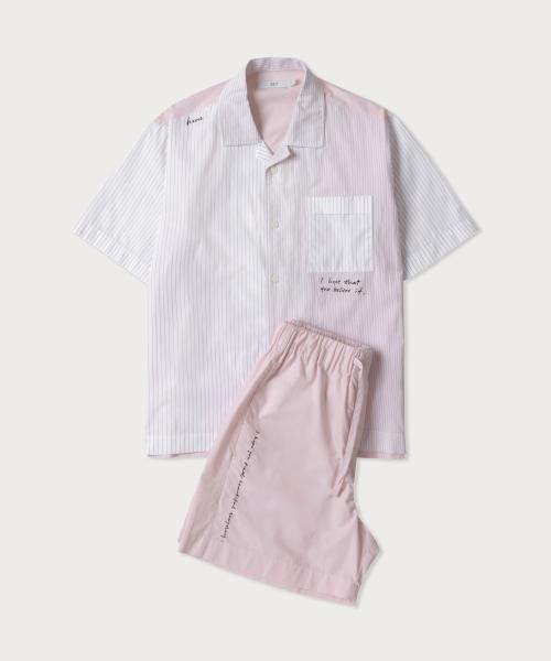 

[247 Series] HALF SLEEVE PAJAMA SET PINK [Shipped from Korea] 100% Authentic Pink - S