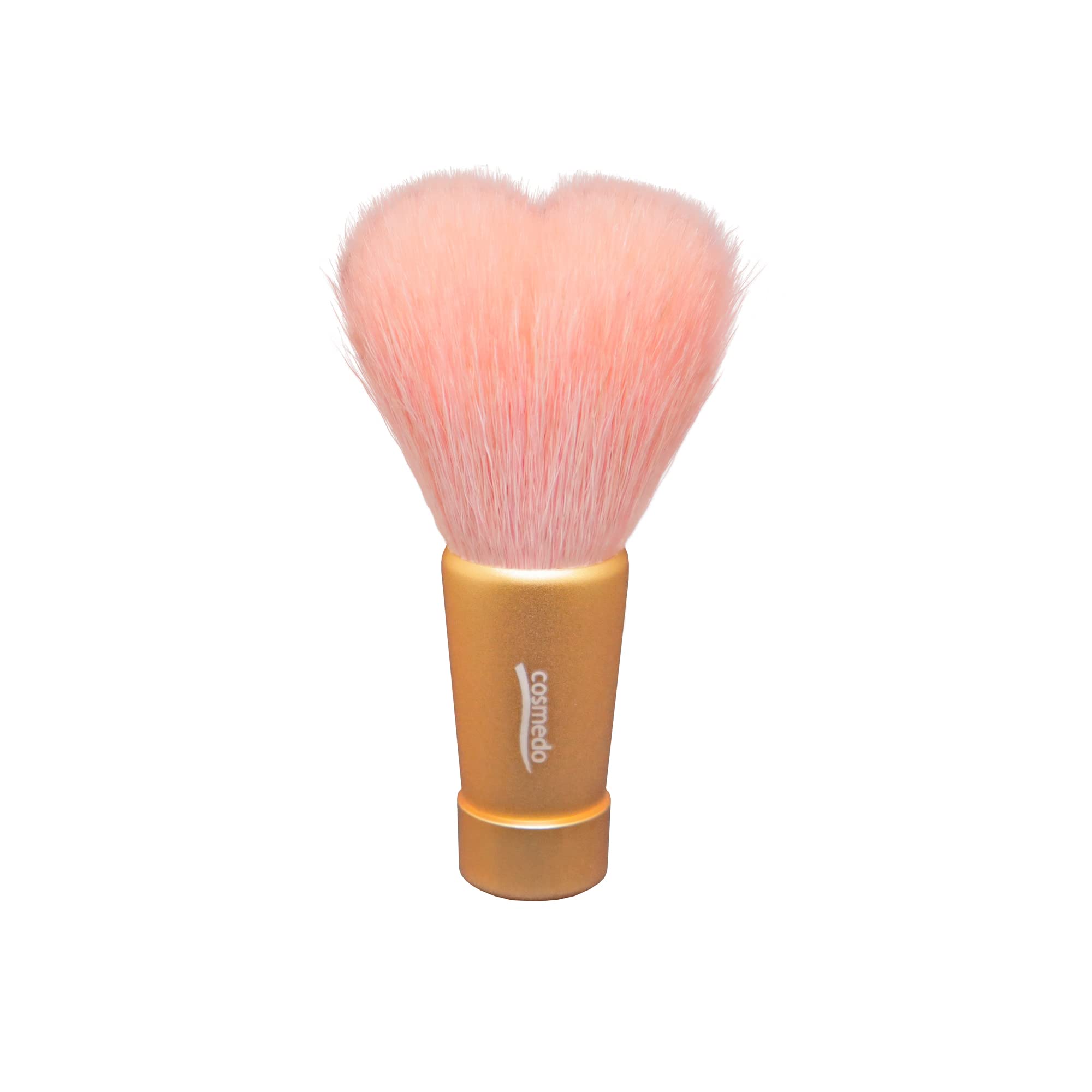 

Kumano Brush Takumi no Makeup Brush Cosmetic Heart Shaped Facial Cleansing Brush Medium Length Gold Exclusive (Total 80mm) (Amazon Color) (Tip