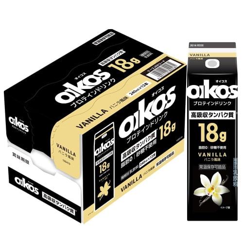 Danone Japan Danone Oikos Protein Drink, Highly Absorbed Protein, 18g, Vanilla Flavor, 240ml x 24 Bottles