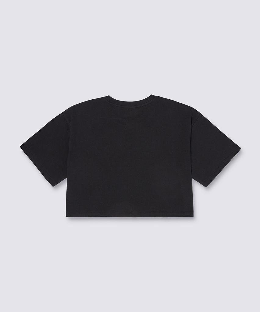 VANS Greening Face Relax Crop Short Sleeve T-Shirt - Black / Vn000Mc5Blk1