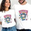 D06-34 MINISO 2026 Summer High-quality Printed Pure Cotton Shoulder Style Men's and Women's Round Neck Short Sleeved Couple T-shirt