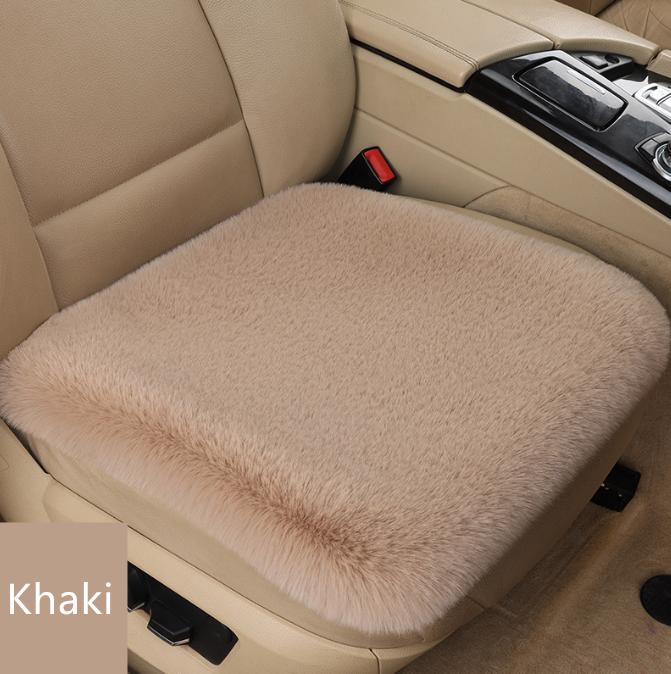 

Зимний теплый чехол на сиденье автомобиля, передняя и задняя подушка, плюшевый коврик, защитный коврик, аксессуары для подушек на стул 45cm чёрный