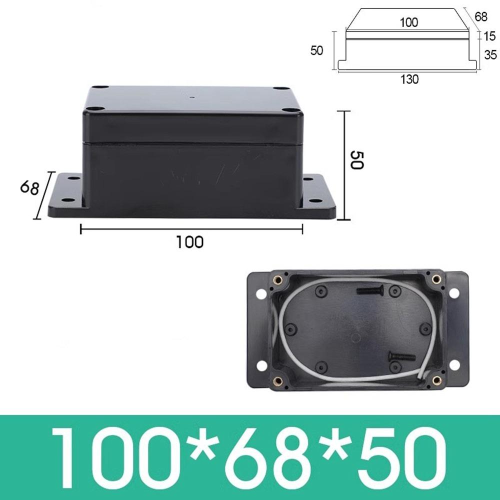 ABS Kunststoff DIY Gehäuse Instrument Elektronik Projektbox Schwarz Powerbox Elektronik Projekt