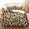 Leopard Print Duvet Cover Set King Queen Full Size Polyester Bedding Set African Animal Cheetah Print Perfect For Man And Woman