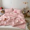 Korean Ruffles Quilted Summer Comforter Set Soft Skin-friendly Thin Blanket High Quality Princess Pleated Quilts