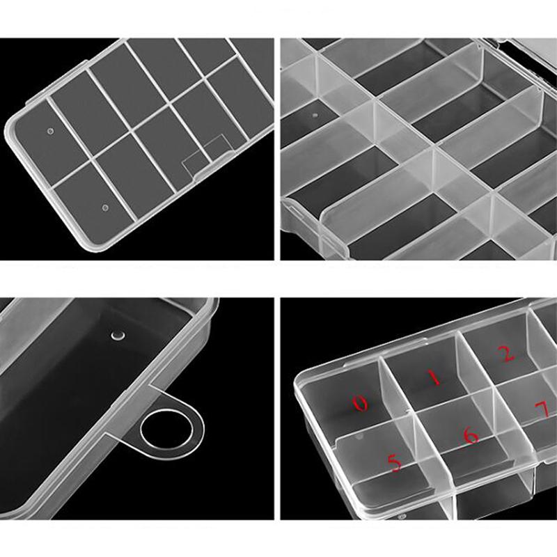 10/11Grids Nail Art  Gem Accessories Empty Container Storage Case Box