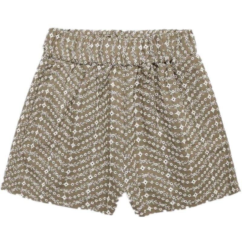 

Fashion Style 2024 Summer New Women s Clothing Cut Out Embroider High Waist Casual Shorts 8073086 403 Green L