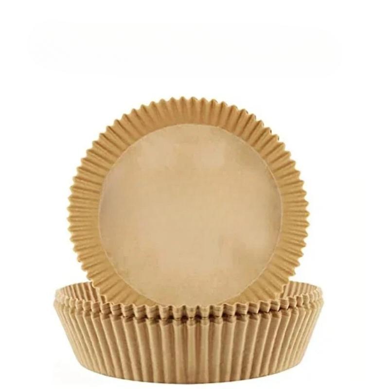 

300 шт. бумага для выпечки для домашней и кухонной фритюрницы, противень для барбекю, круглый коврик для духовки, одноразовое маслостойкое бумажное покрытие rotundity-200pcs