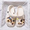 Summer 2025 Women's Trendy Breathable Hole Sandals: Cute, Non-slip, Thick Sole Couple Beach Shoes