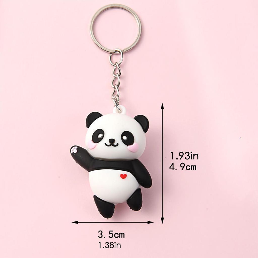 Panda Keychain, Keychain, Cute, 3D 3D Design, Scratch Resistant, Safe Design for Kids, Bag